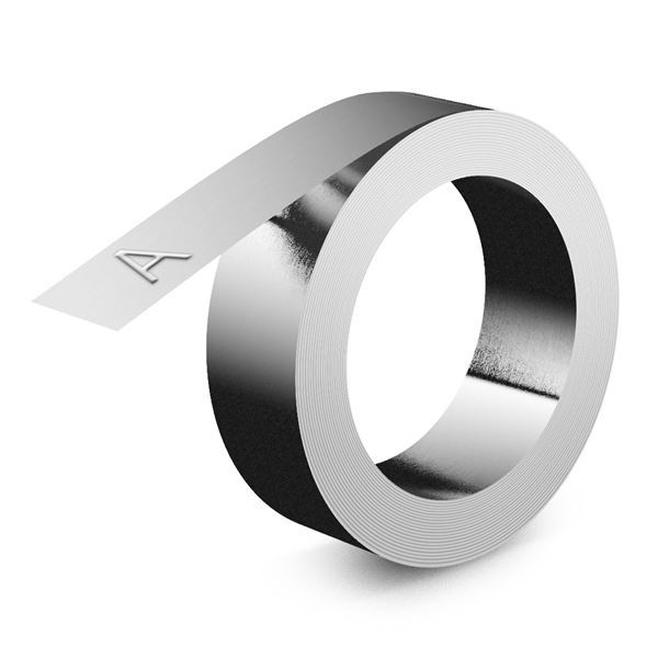 Dymo Aluminium Non Adhes 1/2"-12MM- X16''