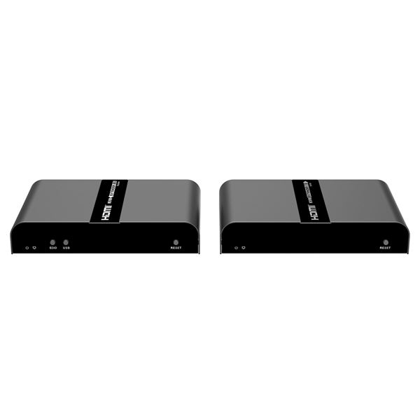LENKENG 4K HDMI Extender with KVM Support Over Single CAT6/6A/7 Cable Mouse & Keyboard Extension via USB Extends up to 100m. Supports Max Res 4K@60Hz UHD. 1 to Many Connect. Includes both TX & RX Units.