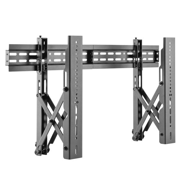 BRATECK 37"-70" Pop-Out Video Wall Mount Bracket. Max Load 45kg. Lateral Shift Brackets with Built-In Level Adjustment. Anti Theft Locking Hole. Max. VESA 800 x 400. Black