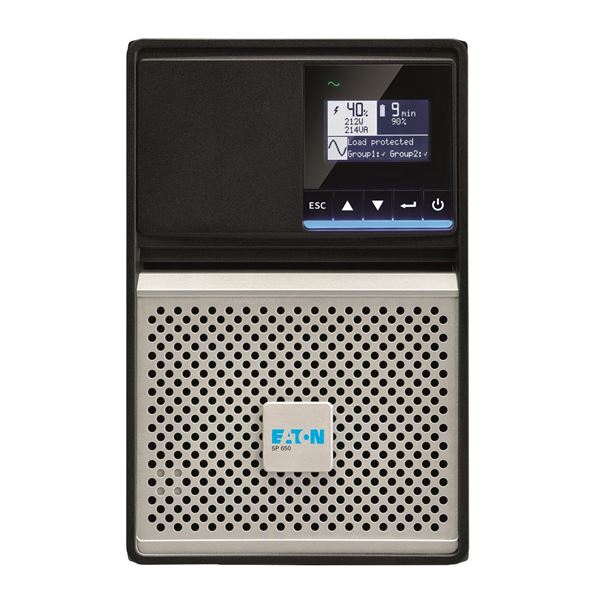 EATON 5P 650VA/520W Tower Line Interactive UPS with LCD Display. Remote Management, Hot-swappable Batteries, 2x AU 10A & 3x IEC 10A Sockets with Energy Metering.