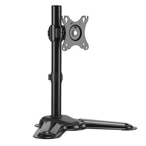 BRATECK 17-32" Single Screen Articulating Monitor Stand. Free-Tilting Design, Sturdy Steel Base, 360 Rotary VESA Plate. VESA 75x75, 100x100 8Kgs. Built-in Cable Management.