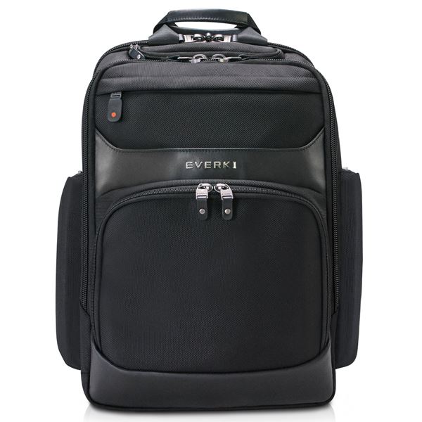 EVERKI Onyx Black Laptop Backpack Up to 17.3". Travel Friendly, Hard-Shell, Quick-Access Sunglass Case, RFID Protection, Lifetime Warranty.