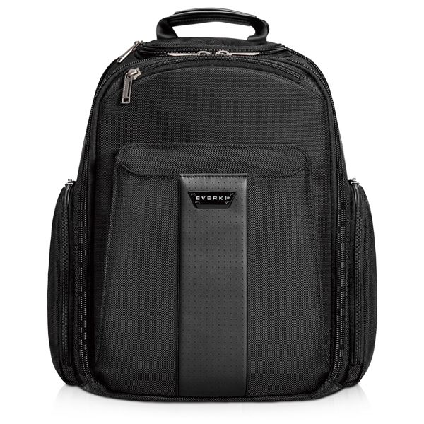 EVERKI Versa 2 Premium Travel Friendly 15'' Laptop Backpack. Patented corner-guard protection. Trolley handle pass-through. Felt-lined iPad/Pro/Kindle/tablet