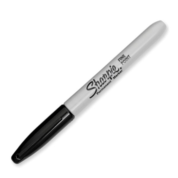 Sharpie Fine Point Permanent Marker Black - Blister  of 2