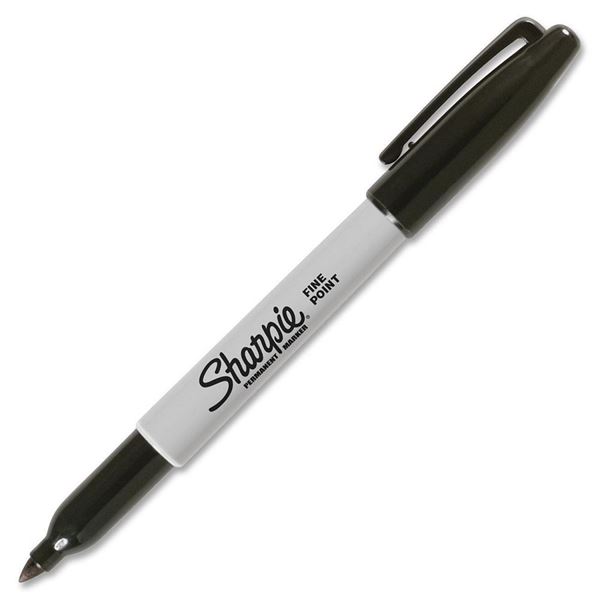 Sharpie Fine Point Black Permanent Marker in Canister. Pack of 36