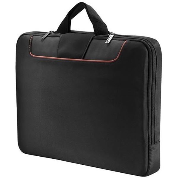 EVERKI Commute Laptop Sleeve 18.4''. Advanced Memory Foam for Added Protection. Soft Anti-scratch Inner Lining. Front Stash Pocket. Stow-away Carrying Handles. Lifetime Warranty. Black Colour.