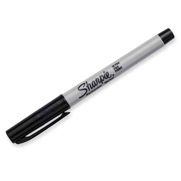 Sharpie S37121 Ultra Fine (MOQ 12) Black Permanent Marker Pen