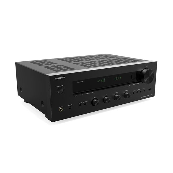ONKYO 2 Channel Network Stereo Amplifier with Built-in Chromecast Audio. Spotify, Amazon Music HD, Tidal,Deezer, TuneIn Radio, Pandora and Works with Sonos. HDMI 4 In, 1 Out (ARC). 11kg.
