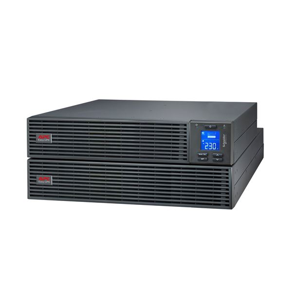 APC Easy UPS On-Line 2000VA (1600W) 2U Rack Mount with External Battery Pack. 230V Input/Output. 4x IEC C13 Outlets. With Battery Backup. Smart Slot, LCD Graphics Display. Includes Rack Mounting Rails.