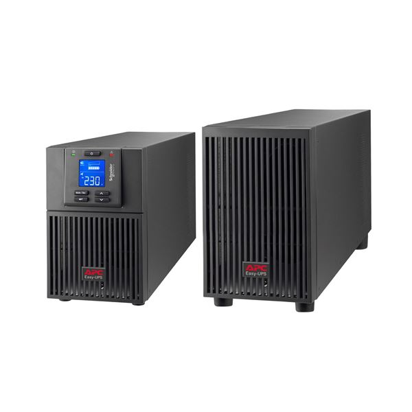 APC Easy UPS On-Line 1000VA (800W) Tower with External Battery Pack. 230V Input/Output. 3x IEC C13 Outlets. With Battery Backup. Smart Slot, LCD Graphics Display.