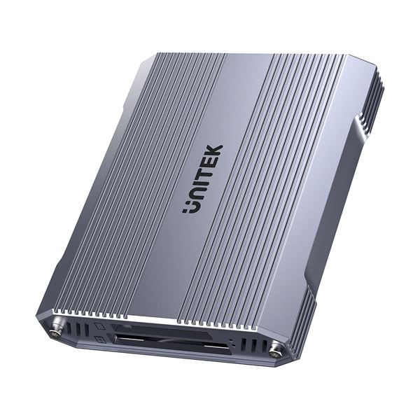 UNITEK CF Express Type B Multi Card Reader with Hub. Supports 10Gbps USB-A, High-Speed SD 4.0, Dual Card Simultaneous Dual Card Simultaneous Read/Write, Efficient Heat Dissipation.