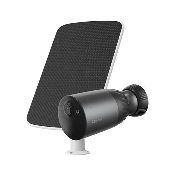 EZVIZ 2MP WiFi Outdoor Security IP66 Camera with 6W Solar Panel Bundle. Ultra Long Life 7800mAh Battery, Colour Night Vision, Two Way Talk, H.264/265, Built-in 32GB eMMC Storage, Active Defence.