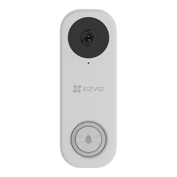 EZVIZ WiFi Video Doorbell (Wired) with 176 FoV & 2-Way Talk. 2K (5MP) Res, IR Vision (up to 5m), Dual-Band, Supports H.265, Built-in Mic & Speaker, IP65, Supports