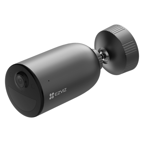 EZVIZ 2MP (2K) WiFi Outdoor Single Battery Powered Security Camera. 5200mAh Battery, Colour Night Vision, Two-Way Talk, H.265, IP65, Supports Micro SD Card - Up to 256G Micro USB Input.