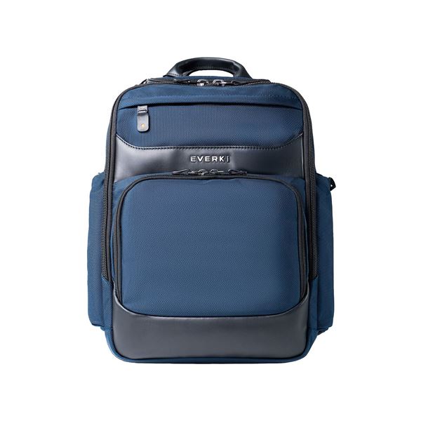 EVERKI Onyx Navy Laptop Backpack. Up to 15.6''. Travel Friendly, Hard-Shell, Quick-Access Sunglass Case, RFID Protection, Lifetime Warranty.