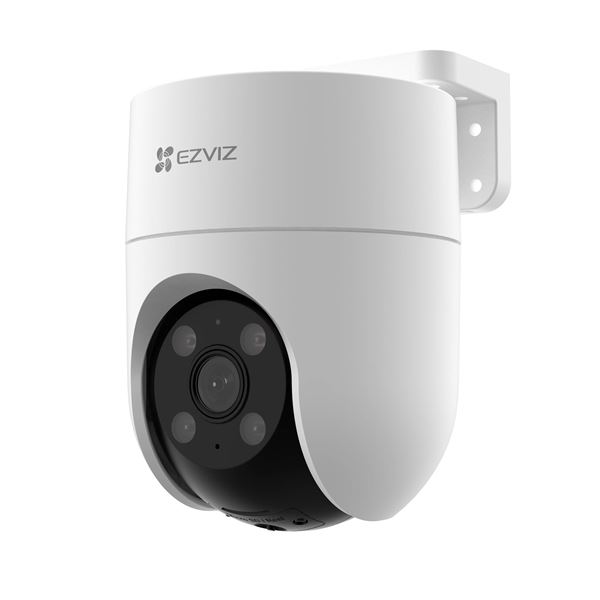 EZVIZ H8C 4MP Outdoor WiFi Wired PT Security Camera with 360-Degree FoV. 1/2.7" Progressive Scan CMOS, 4mm Lens. 3D DNR, Digital WDR, H.265 / H.264, Colour Night Vision. MicroSD card slot (Max. 512 GB).