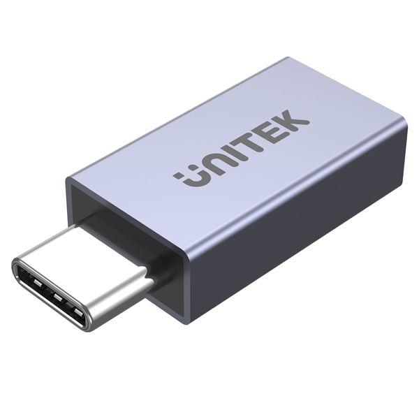 UNITEK USB-C Extension Adapter. Type-C Male to Female. Supports up to 8K@60Hz, Supports 40Gbps, Supports 240W, Aluminium Alloy, Space Grey.