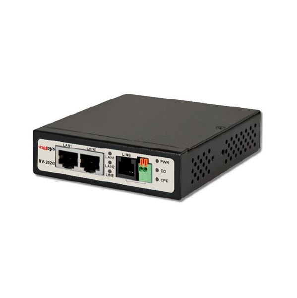 NETSYS 2 Giga LAN VDSL2 Extender. Symmetric LAN bridge over copper. 100Mbps bridge over single copper wire pair. 10/100Mbps up to 300m, 5/1Mbps up to 3km. CO/CPE Mode DIP Switch. Purchased Individually.