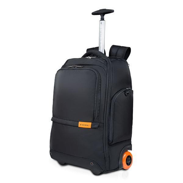 EVERKI Wheeled Laptop Backpack with Replaceable Wheels. 11"-16" Stowable Handle & Shoulder Straps, Smart Compartments for Perfect Organization, Limited Lifetime Warranty