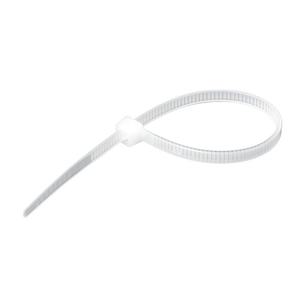 DYNAMIX 4.8 x 200mm Natural Cable Ties. Pack of 100. 230N/23.4kgs Tensile Strength. Made from U.L. Approved Nylon 6/6 with Flamability Rating of UL 94V-2