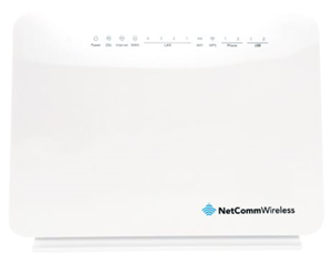 NetComm NF10WV N300 WiFi VDSL/ADSL/UFB Modem Router - Gigabit WAN, 4 x LAN, 2 x FXS Voice, 2 x USB Storage
