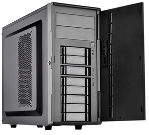 Storage, ATX MB, ATX PSU, 3.5” hot-swap*8, 5.25”ODD*2,Plastic front Bezel, Steel body,3*120mm fan, 1*audio, 1*MIC, 2*USB3.0, 9.5"expansion card capable , Black