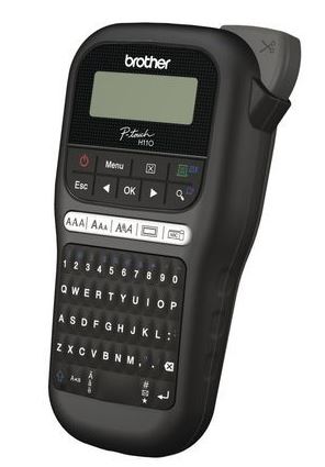 PTH110BK &#124; P-Touch Durable Label Maker</br>Functions 	Supporting up to 12mm TZ tape</br>Print Speed 	20mm / sec</br>Tape Cutter 	Manual</br>Tape Type 	TZ laminated & non-laminated</br>Tape Widths (mm) 	3.5, 6, 9, 12</br>Separate adaptor is AD5000ES (BAD5000)</br>