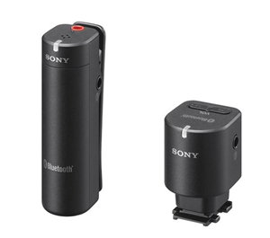 The Sony ECM-W1M Wireless Microphone is designed specifically for Sony cameras and camcorders that feature the proprietary Multi-Interface Shoe. The microphone comprises two components: a transmitter and a receiver. They communicate wirelessly with each other using Bluetooth technology and feature a range of up to 100m, depending on conditions.