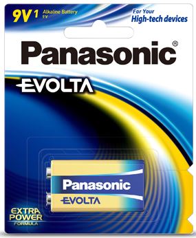 Premium, long-lasting batteries. 9v
