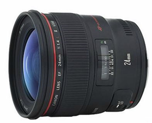 EF 24mm f/1.4L II USM, 24mm Focal Length, 77mm Filter, EF Mount, Full Frame