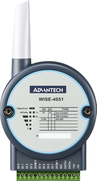 8-ch digital input with 1-port RS-485 for Modbus devices</br>2.4GHz Wi-Fi reducing the wiring cost during big data acquisition</br>Easily extend the existing network by adding APs, and share existing Ethernet software</br>Configured by mobile devices directly without installing any software or Apps</br>Zero data loss using the log function with RTC time stamp</br>Data can be automatically pushed to Dropbox or computer</br>Supports RESTful web API in JSON format for IoT integration