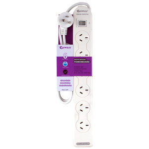 Overload protection with master switch, 1 metre cable, 240V AC, Max Load 10A 2400 Watts