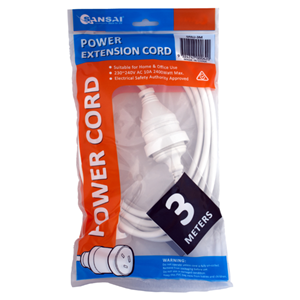 3 metre length, 240V 10A cable