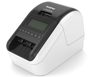Prints two colours - black and red using DK22251 tapes. </br>Uses DK Rolls (DK Die-cut labels / DK Continuous Length tape - max width 62mm</br>Has large graphic LCD display and a range of connectivity options - Bluetooth, Wired, Wi-Fi, AirPrint and USB. </br>Ultra-fast, up to 110 labels per minute.</br>High-res, up to 300 x 600 dpi.</br>BPA001 BROTHER RECHARGEABLE BATTERY FOR QL820NWB