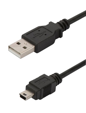 Type A Male to Type Mini B 5Pin Male Cable  1.8M</br></br>For digital cameras, mp3 players & other 5Pin Mini Devices.
