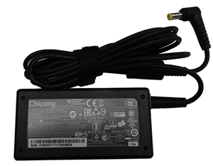 Acer laptop DC power supply</br>65W - suitable for notebooks rated 65W and under.</br>19V 3.42A</br></br>Tip size 1.7x5.5mm</br>1.7mm inner diameter</br>5.5mm outer diameter</br></br>Spare part, no packaging.</br>3m warranty.</br>No wall cable included, see CA5358 or CA5353