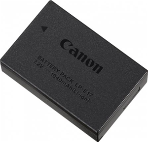 Compatible With: EOS 750D, EOS 760D, EOS M3, EOS M5, EOS M6, EOS RP, R100, R50, uses LC-E17 Charger