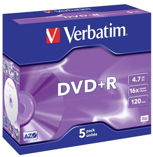 Compatible with 1X-16X DVD+R Hardware</br>Record 4.7GB or 120Min of data and video in approximately 5 minutes</br>Advanced AZO recording dye optimises read/write performance</br>Ideal for recording up to 2 hours of DVD quality home movies and video clips</br>Archive and back up, up to 4.7GB of important data</br>Read compatible with most DVD-ROM drives and DVD video players