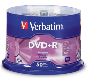 Compatible with 1X-16X DVD+R Hardware</br>Record 4.7GB or 120Min of data and video in approximately 5 minutes</br>Advanced AZO recording dye optimises read/write performance</br>Ideal for recording up to 2 hours of DVD quality home movies and video clips</br>Archive and back up, up to 4.7GB of important data</br>Read compatible with most DVD-ROM drives and DVD video players