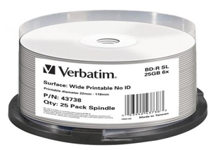 Verbatim offers Blu-ray single-layer media that can store up to 25GB of HD content or data files. Using blue-violet laser technology, these Blu-ray discs can handle up to 1080p resolution and multiple audio formats – perfect for HD video and surround sound. Super high-speed, some newer drives support Verbatim’s 6x media as 8x, 10x or even 12x.