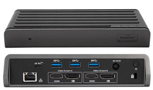 single and dual 4K UHD @ 60 Hz, 2x DisplayPort™ 1.2a, 2x HDMI 2.0, Power Delivery 3.0 up to 100W for USB-C hosts, 1 USB 3.2 Gen 2 Type-C (10 Gbps) port, 4 USB 3.2 Gen 1 Type-A ports (1 fast charging), 1 Gigabit Ethernet port, 1 3.5mm combo Audio In/Out port, Limited 3-Year warranty