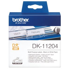 17mm x 54mm, 400 Labels Per Roll</br>Compatible With: QL500W, QL700, QL720NW, QL580N, QL650TD, QL1050