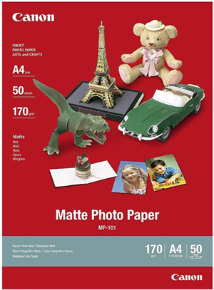 A4, 50 Sheets, 170GSM - A paper ideal for printing vivid photos and crisp text with a matte finish. With a suppressed glossiness this paper is also suitable for creative uses such as party invitations, greetings cards and scrapbooking.