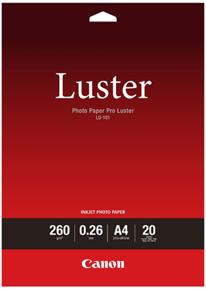 A4, 20 Sheets, 260GSM.