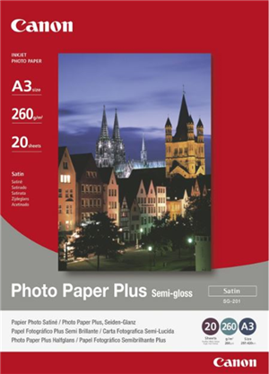 A3, 260GSM, 20 Sheets - The velvety texture of this semi-gloss paper gives you an amazingly rich quality. It produces vibrant images with low glare and a soft semi-gloss finish for photo-lab quality prints every time.