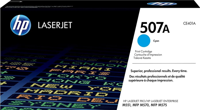 Compatible With: LaserJet Enterprise 500 Color MFP M575dn, M575f, M570dn, M570dw, LaserJet Enterprise Color Flow MFP M575c</br>Yield: ~6,000 Pages (at 5% Coverage)