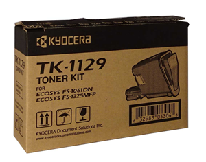 TK1129, Compatible With: FS-1061DN, FS-1325MFP</br>Yield ~2,100 Pages (at 5% Coverage)