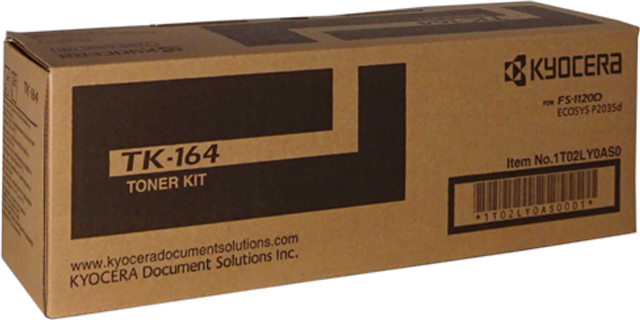 TK164, Compatible With: FS-1120, P2035d</br>Yield ~2,500 Pages (at 5% Coverage)