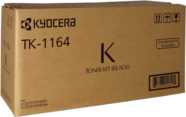 TK1164, Compatible With: P2040dn, P2040dw</br>Yield ~7,200 Pages (at 5% Coverage)