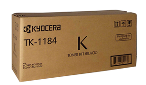 TK1184, Compatible With: M2635dn, M2735dw</br>Yield ~3,000 Pages (at 5% Coverage)